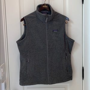 Patagonia gray women’s fleece vest size L NWOT